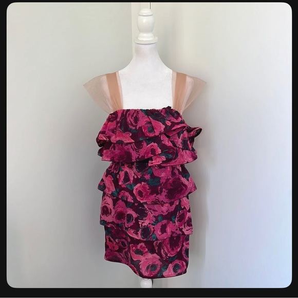 Lanvin for H&M NWT Floral Tiered Dress - Picture 1 of 8